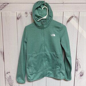 The North‎ Face Canyonlands Hoodie Women’s Medium Green Fleece EUC